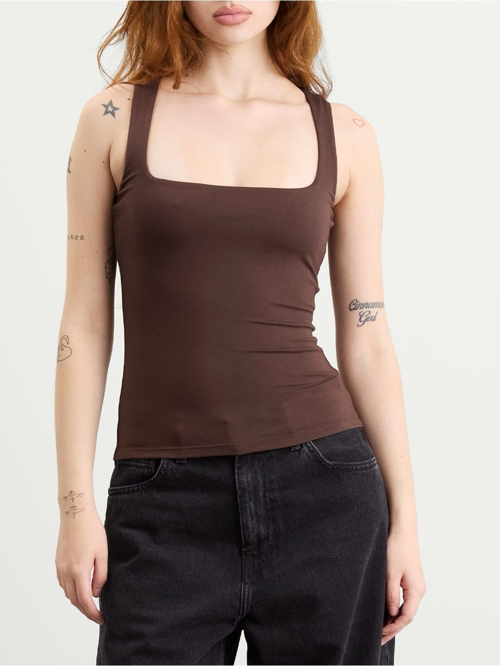 Skims Smooth Layers Square Neck Tank